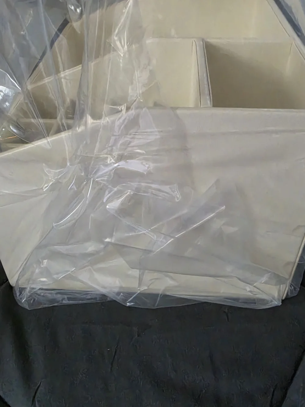 Minimalist Cream Makeup Organizer with Drawer by